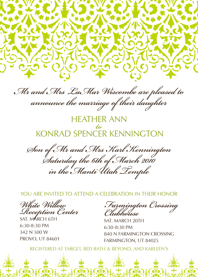 Heth and Kon Wedding Announcement